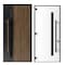 Vdomdoors Steel Door Dekton 0163 Venezia Noce 96вЂќ/ Entry Door Painted W36xH96 Left hand Inswing DEKTON0163EXD-VEN-W36xH96-LH-I - alternate 2