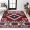 Jonathan Y Serape Medallion Southwestern Red/Navy/Cream 3 ft. x 5 ft. Area Rug SWC100A-3 - alternate 1