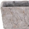 Homeroots 9in Gray Speckle Glaze Cement Indoor Outdoor Rectangular Pot Planter 487894 - alternate 2