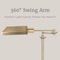 Lavish Home Floor Lamp with Adjustable Heights, 360 Degree Swing Arm, & Stable Base Pharmacy Task Light 72-TSKLMP-1 - alternate 5