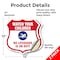 Signmission Pool Safety Shield Sign Attention Watch, 12 inch X 12 inch, Vinyl Decal, 2PK SHI-D-2PACK-12-430 - alternate 3