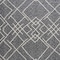 Homeroots Charcoal and Off White Geometric King Cotton Coverlet With Fringe 548243 - alternate 4