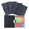 C-Line Products 8-1/2" x 11" Black 12-Pocket Bound Sheet Protector Presentation Book, 1/EA 33311 - alternate 3