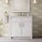 James Martin Vanities Bellshire 36" Single Vanity, Bright White w/ 3 CM White Zeus Silestone Top 660-V36-BW-3WZ - alternate 8