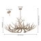 Jonathan Y Eldora 49" 10-Light Rustic Farmhouse Adjustable Resin Antler LED Chandelier, Beige JYL6320B - alternate 5