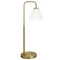 Homeroots 27" Brass Metal Arched Table Lamp With White Cone Shade 524457 - alternate 1