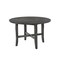 Homeroots 47" Gray Wood Cross Leg Base Round Top Dining Table 631271 - alternate 5