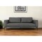 Homeroots 87" Dark Gray Sofa With Black Legs 480930 - alternate 4