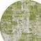 Homeroots 8' Green And Ivory Round Abstract Washable Indoor Outdoor Area Rug 597958 - alternate 3