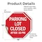 Signmission Parking Lot Closed After 10 Pm, 18 inch X 18 inch, Vinyl Decal, 2PK OC-D-2PACK-18-114 - alternate 3
