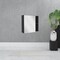 Homeroots 20" Black Wood Floating Single Door Bathroom Vanity And Medicine Cabinet With Mirror 543587 - alternate 3