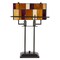 Lavish Home Stained Glass Tiffany Table Lamp, Bronze, 16.25 inx6.75 inx24 in 72-TIFF-12 - alternate 1