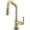Brizo Litze Smarttouch Pull-Down Prep Faucet with Angle Spout, Knurled Handle Luxe Gold 64963LF-GL - alternate 1