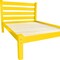 Homeroots Canary Yellow Solid Wood Twin Bed Frame 546734 - alternate 3