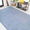 Jonathan Y Ethan Modern Flatweave Solid Blue 4 ft. x 6 ft. Indoor/Outdoor Area Rug TSN100B-4 - alternate 2