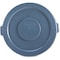 Rubbermaid Commercial BRUTE Brute 55-Gallon Container Lid, Gray, Plastic; High-density Polyethylene (HDPE), 29.1" W/Dia RCP265400GY - alternate 2