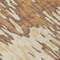 Homeroots 8' Copper Gold And Ivory Round Striped Washable Indoor Outdoor Area Rug 596664 - alternate 2