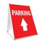Signmission Parking With Up Arrow, 24 Inch x 18 Inch A-frame Yard Sign, Plastic Sign SBC-1824-Parking With Up Arrow - alternate 1