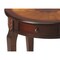 Homeroots 24" Brown Solid Wood and Wood Round End Table With Drawer 383212 - alternate 3