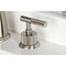 Kingston Brass Widespread Bathroom Faucet with Knurled Handle and Brass Pop-Up, Brushed Nickel KS2968KNL - alternate 2