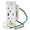 Leviton USB Receptacle, 20 A, White T5834-W - alternate 3