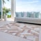 Homeroots 9' X 12' Copper Geometric Washable Indoor Outdoor Area Rug 608056 - alternate 5