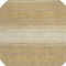Homeroots 8' Gold And Beige Round Abstract Washable Indoor Outdoor Area Rug 599960 - alternate 2