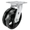 Hyw Products Heavy Duty Caster 6in V-Groove Wheel, Swivel 40-60S-A1-VG - alternate 1