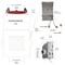 Nuwatt 4 Inch 2 Hour Square Fire Rated Recessed Lighting, Slim Wafer LED Lights 2700K-5000K, 900LM, 6PK NW-P-SQDL-4-12W-5CT-FR-WH-6P - alternate 4
