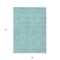 Homeroots 9' X 12' Aqua And Ivory Floral Washable Indoor Outdoor Area Rug 582324 - alternate 3