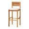 Bali & Pari Pava Seagrass Bar Stool with Solid Mahogany Wood Frame 268-14682-ZORO - alternate 1