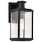 Nuvo Luca, Small Outdoor Lantern, Sand Black Finish, Clear Beveled Glass 60/8510 - alternate 2