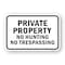 Signmission Private Property No Hunting No Trespassing, Heavy-Gauge Aluminum, 18" H, A-1824-24843 A-1824-24843 - alternate 1