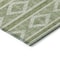 Homeroots 10' X 14' Green And Ivory Geometric Washable Indoor Outdoor Area Rug 599621 - alternate 5