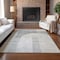 Homeroots 8' X 10' Silver Gray And Beige Geometric Washable Indoor Outdoor Area Rug 582731 - alternate 5