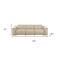 Homeroots 107" Beige Italian Leather Reclining Metal USB Sofa 720459 - alternate 3