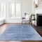 Homeroots 3' X 5' Denim Blue And Sky Blue Abstract Washable Indoor Outdoor Area Rug 587632 - alternate 6