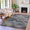 Homeroots 3' X 5' Gray And Silver Abstract Washable Indoor Outdoor Area Rug 631305 - alternate 3