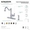 Kingston Brass Single-Handle Kitchen Faucet with Side Sprayer, Matte Black GSY7700ACLSP - alternate 2