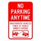 Sign Solutions Usa Parking Sign, 12 in W, Aluminum Sign, White DCS06DWT1218CUS00139 - alternate 1
