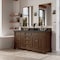 James Martin Vanities Brookfield 72" Double Vanity, Honey Oak, w/ 3 CM Charcoal Soapstone Silestone Top 547-V72-HNO-3CSP - alternate 3