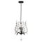 Jonathan Y Diantha 12" 3-Light Contemporary Bohemian Iron/Acrylic LED Pendant, Oil Rubbed Bronze/Clear JYL9551A - alternate 1
