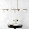 Jonathan Y Luca Parisian 53" 7-Light Modern Glam Iron Globe Linear LED Pendant, Brass Gold/White JYL7573A - alternate 5