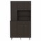 Homeroots 67in Modern Black Pantry Cabinet with Five Shelves 403773 - alternate 3