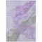 Homeroots 3' X 5' Lavender And Gray Abstract Washable Indoor Outdoor Area Rug 631833 - alternate 2