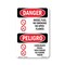 Signmission OSHA Danger Sign, Diesel Fuel No Smoking Bilingual, 5in X 3.5in Decal, OS-DS-D-35-VI-1124 OS-DS-D-35-VI-1124 - alternate 1