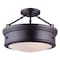 Canarm Semi-Flush Mount, 3 Light, 100W, 15x12" ISF624A03ORB - alternate 5