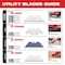 Milwaukee Tool Carton Utility Knife Blades w/ Dispenser, PK50 48-22-1954 - alternate 2