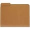 Universal File Folder 9-5/8" x 14-3/4", 1/3-Cut Tab, Brown, 100PK UNV16133 - alternate 1
