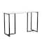 Martha Stewart 23.5 in. D X 47.25 in. W X Glass, Steel, Clear Top/Oil Rubbed Bronze Frame XU-DK-1-BK-MS - alternate 1